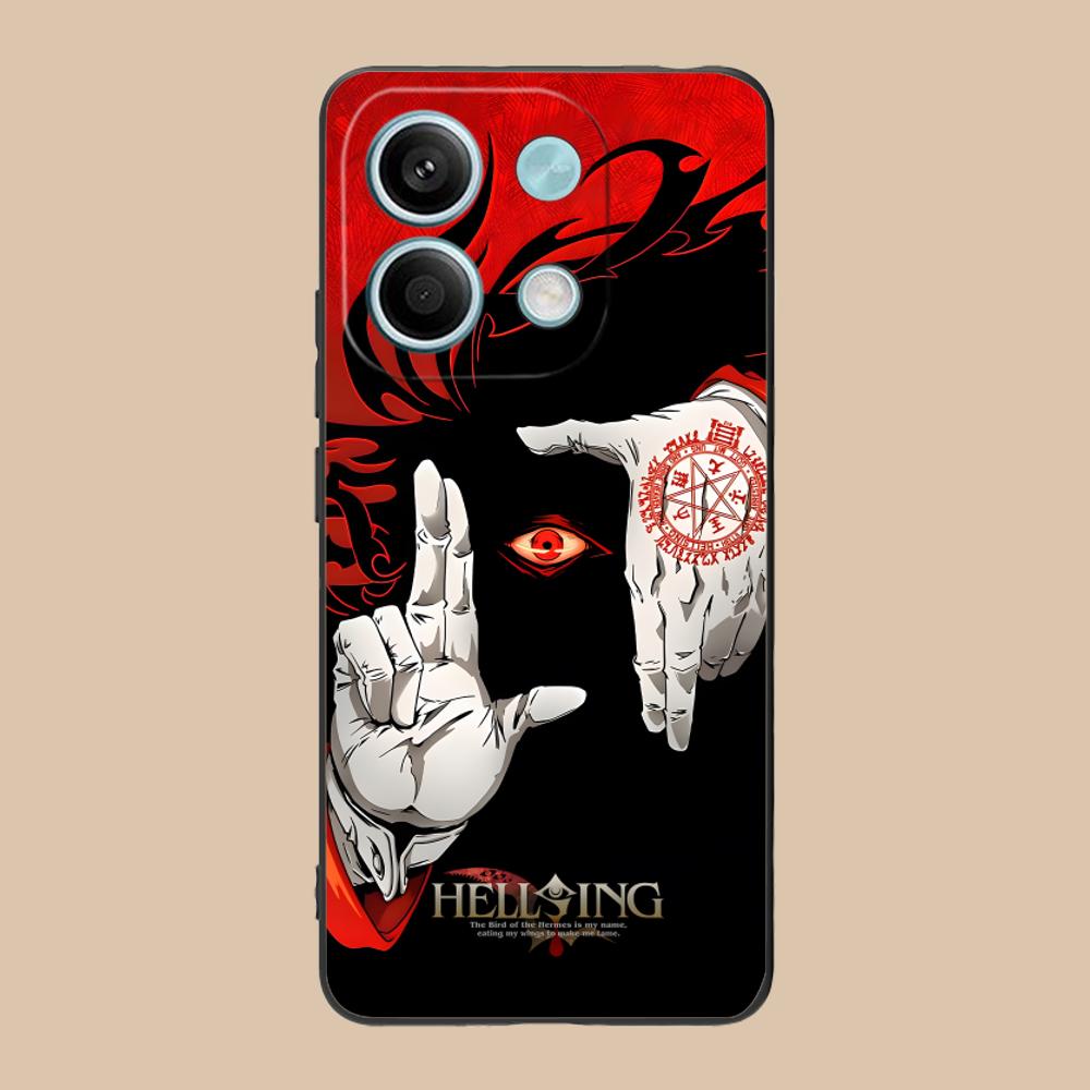 Чехол для мобильного телефона Alucard Hellsing для Xiaomi 15 14 13 12 Mi 11 T Ultra Lite Pro S X 5G Цветная печать Смартфон Красивый чехол