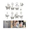 Hollow Butterfly Charm Keychains Sweet Cool Cute Pendant Car Keyring Backpack Decoration Fashion Jewelry for Women Girls