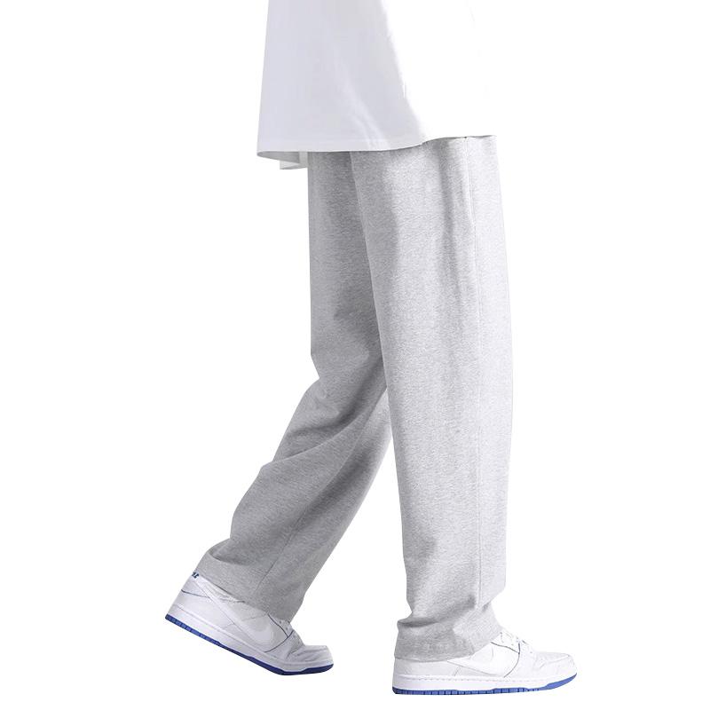 Логотип Li Ning Дышащие Удобные Студенческие Универсальные Повседневные Брюки Спортивные Брюки Прямого Покроя на Шнуровке Унисекс AWDU24-1