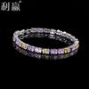 South Korea Aaa Zircon Bracelet Simple Girl Accessories Electroplated Real White Gold Color Retention Lasting