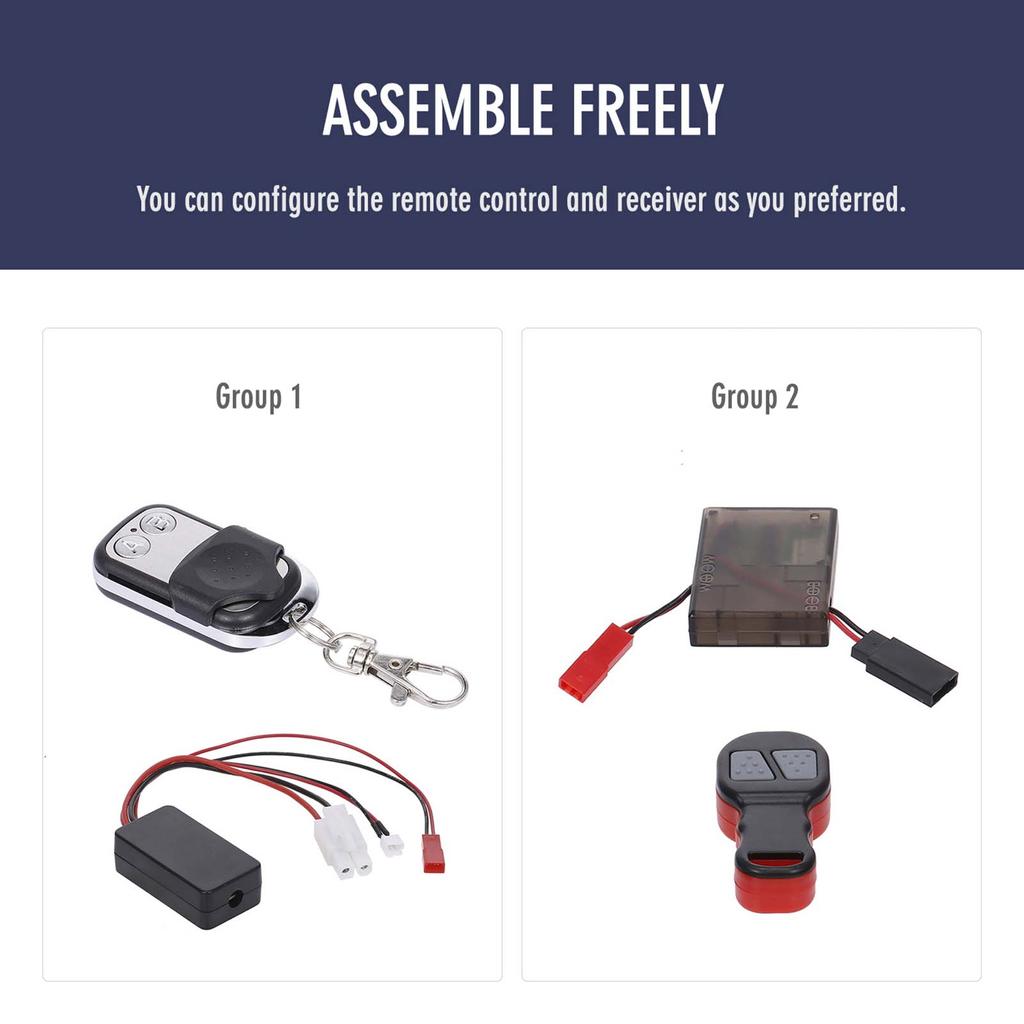 Compatible with 1/10 RC Car Automatic Winch RC Winch Wireless RC Car Decoration Simulated