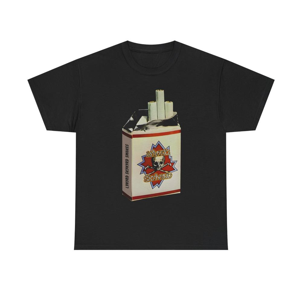 Lynyrd Skynyrd Smokes Shirt – Double Sided Print Black Cotton Tshirt Unisex T-Shirt