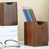Подставка для ручек из натурального ореха, деревянный футляр для хранения чернильных ручек, канцелярские принадлежности для офиса и школы, подарок