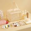 Pu Transparent Waterproof Cosmetic Bag PVC Make Up Bag Travel Storage Bag  Travel