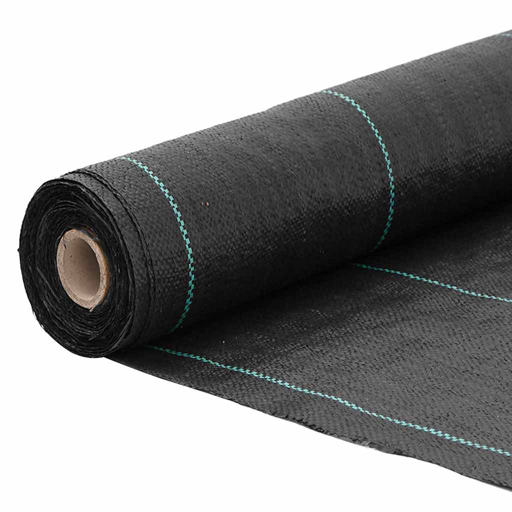 Vidaxl Агроволокно от сорняков, черное, 1,5x200 м, ПП