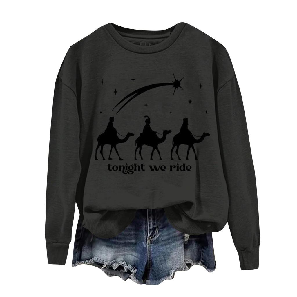 Женская Повседневная Спортивная Толстовка с Длинным Рукавом и Принтом R Ode