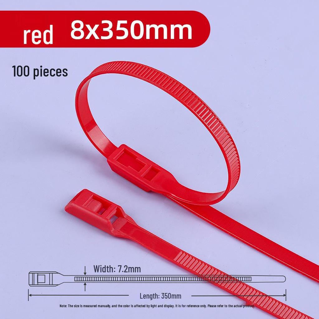 Нейлоновая самозатягивающаяся кабельная стяжка Naughty Castle для детского парка (8x350x400) - Особый цвет