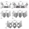 Stainless Steel Taco Holder 2/3 Grids Taco Shell Stand Portable Taco Plate  Kitchen