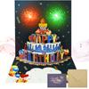 3D Light Music Birthday Card Pop Up Happy Birthday Card Fireworks Birthday Greeting Cards Happy Birthday Party Gift Message Card