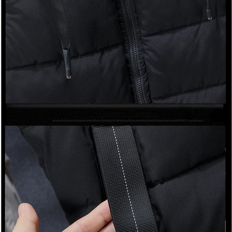 Зимний хлопковый жилет, мужская куртка, тренд, теплая, утолщенная, большого размера, мужские плечи, модные жилеты с капюшоном