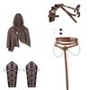 Средневековый Костюм Viking Warrior Набор Аксессуаров Наплечники Наручи Цепной Пояс Кошелек Cosplay Хэллоуин Карнавал Реквизит для Выступлений для Взрослых