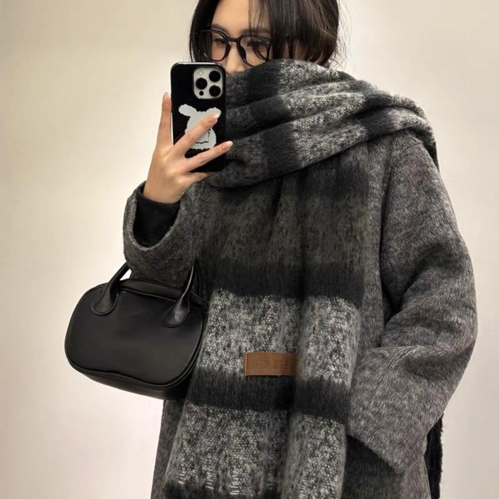 Mohair Scarf Soft Neck Warmer New Neckerchief Skiing