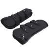 2pcs Horse Leg Boots PU Neoprene Protective Adjustable Horse Secure Boots for TendonBlack Front