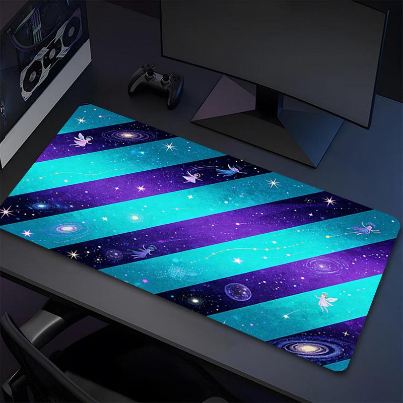 Galaxy Fairies Xl Gaming Mouse Pad Nonslip Rubber Base Stitched Edge Waterproof Desk Mat For Pc Laptop Gamer Office Computer Accessories C927318