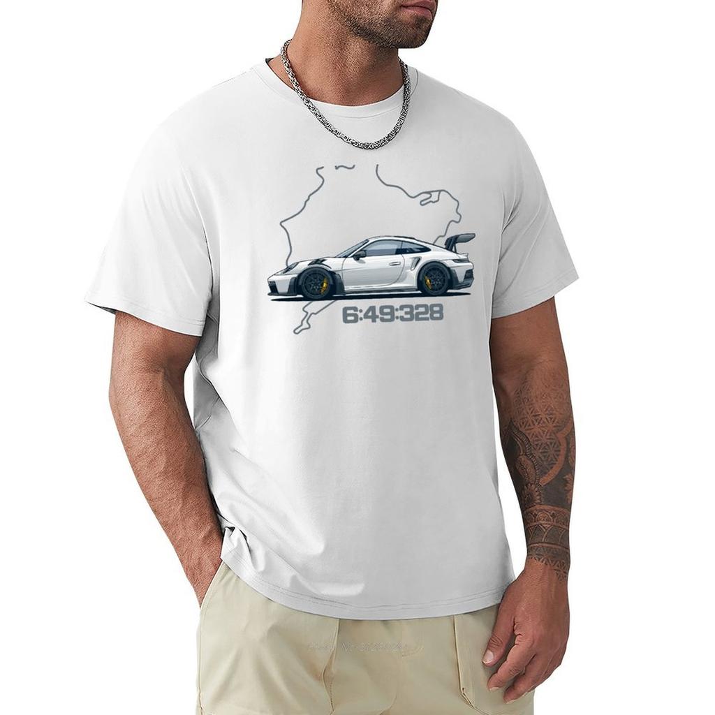 992 GT3 RS Nordschleife Tshirt For A Boy Plus Size Tops Boys Whites Men Clothes Tees Fashion Oversized T Shirt Cotton Tshirt