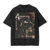 Residents Evils Biohazard 3 T Shirt Washed Short Sleeve Harajuku T-Shirts Horror Game Fashion Women Tops Graphic Tops Tees