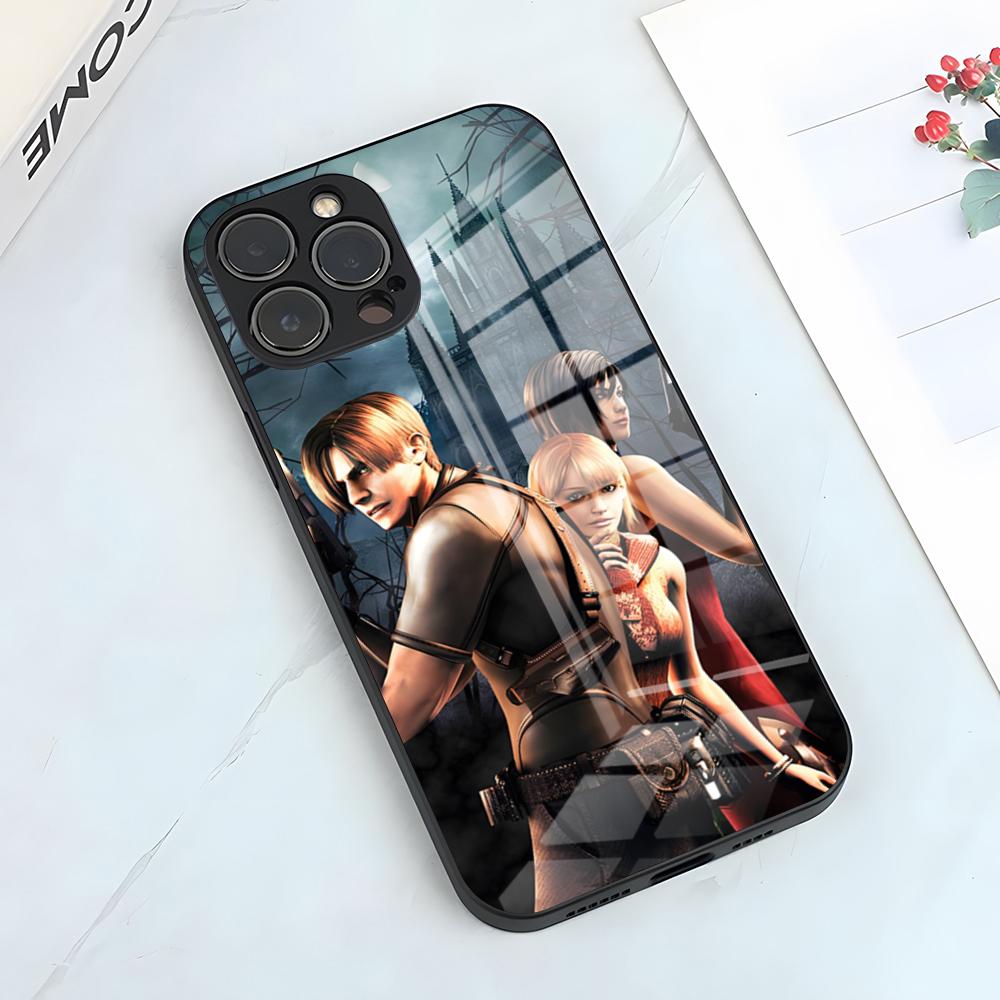 Чехол для телефона Resident Evil Umbrella для iPhone 17 Pro Max 15 Pro 16 14 Plus 12 13 Mini 11 Pro Ударопрочный стеклянный чехол