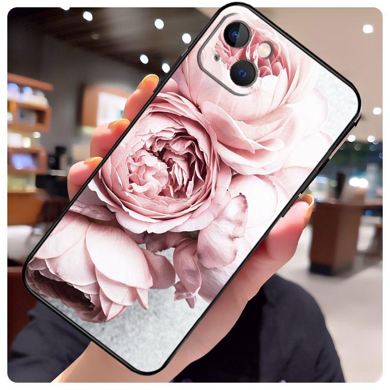Элегантный чехол с цветком пиона розово-фиолетового цвета для iPhone 17 Pro Max 15 14 13 11 12 16 Pro Max mini 15 16 Plus 16e 17 Air Чехол для телефона