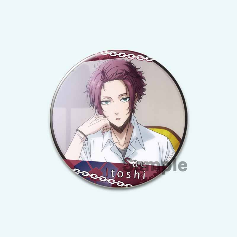 32/44/58 мм синяя брошь с HD-принтом, значок в виде аниме-фигурки из мультфильма Hyoma Chigirl Seishiro Nagi, круглые броши-булавки на лацкан, ювелирные изделия в подарок