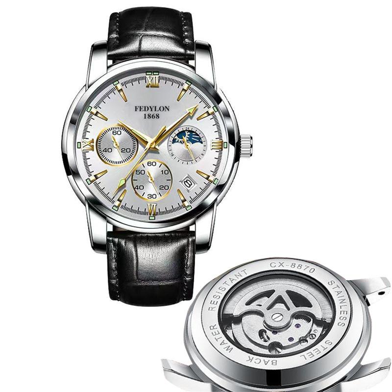 Полностью автоматические немеханические часы мужские водонепроницаемые светящиеся полые часы с турбийоном мужские часы Business Trend Watch