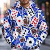 Толстовка с капюшоном Ace Playing Cards для мужчин, тематика Покер, 3D-печать, Пуловер с капюшоном, Графика с мастями Червы, Пики, Трефы, Бубны, Худи