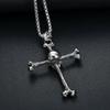 Панк-ожерелье Ожерелье на Хэллоуин Украшения на Хэллоуин Крест Ожерелье Мужское Ожерелье Женское Цепь Ключицы