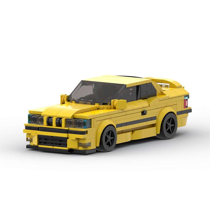 Трансграничный MOC-совместимый Lego BMW M3 E36 Конструктор - Игрушечная модель автомобиля с 8 шипами для мальчиков