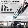 Wireless Handheld Vacuum Cleaner USB Charging Car Vacuum Cleaner Portable Wet&Dry Handheld Strong Suction Cordless 12000pa