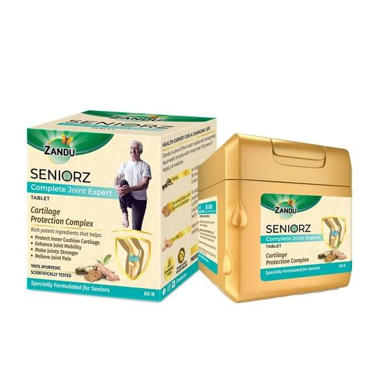 Zandu Seniorz Complete Joint Expert Tablet, 60 Tablets Helps Protect Joints, Relieve Joint Pain & Make Joints Strong, Supports Overall Joint Health