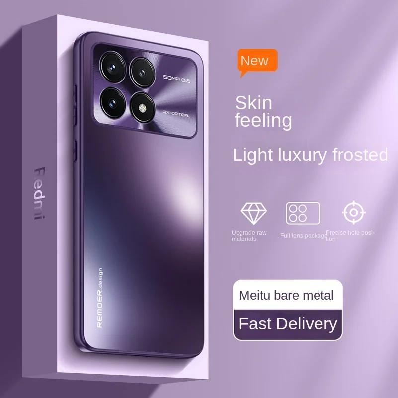 Матовая Акриловая Крышка Металлическая Защитная Крышка Камеры Для POCO X6 Pro POCO X6 5G POCO F5 Pro Жесткая Ударопрочная Крышка