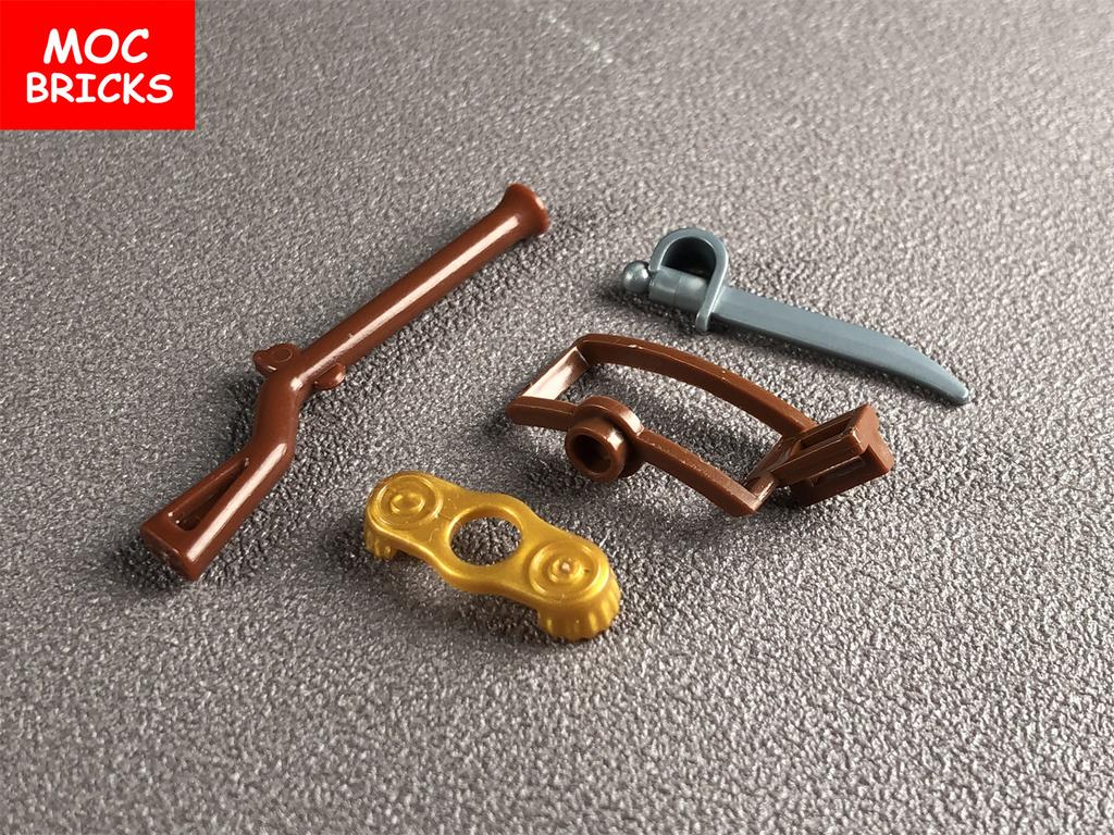 6 наборов/лот MOC Кирпичи Пиратский Мушкет с Кремнем Имперский Солдат Оружие Пистолет 2561 Образовательные Фигурки Блоки Подарки для Детей Куклы