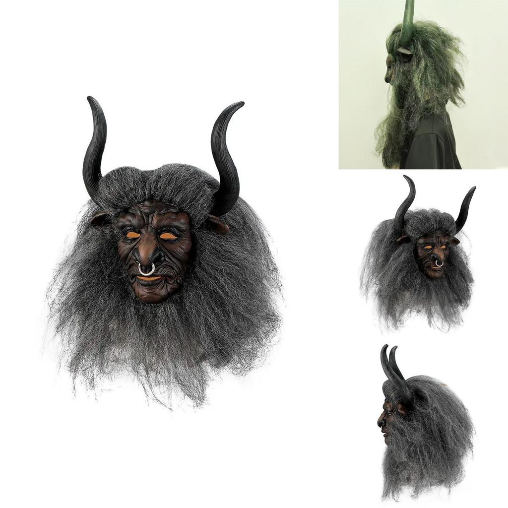 Китайская Одиссея Маска Короля Быков из латекса для вечеринки на Хэллоуин, косплея и тематических мероприятий