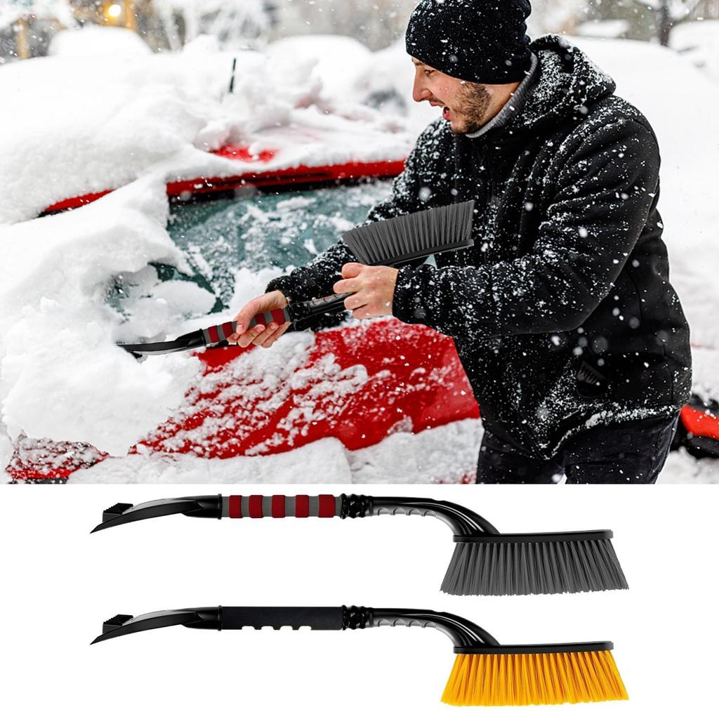 winter Car Snow Brush and Ice Scraper 2-in-1 car Scraper Snow Brush Ergonomic Foam Grip Window Ice Scraper Snow Cleaner