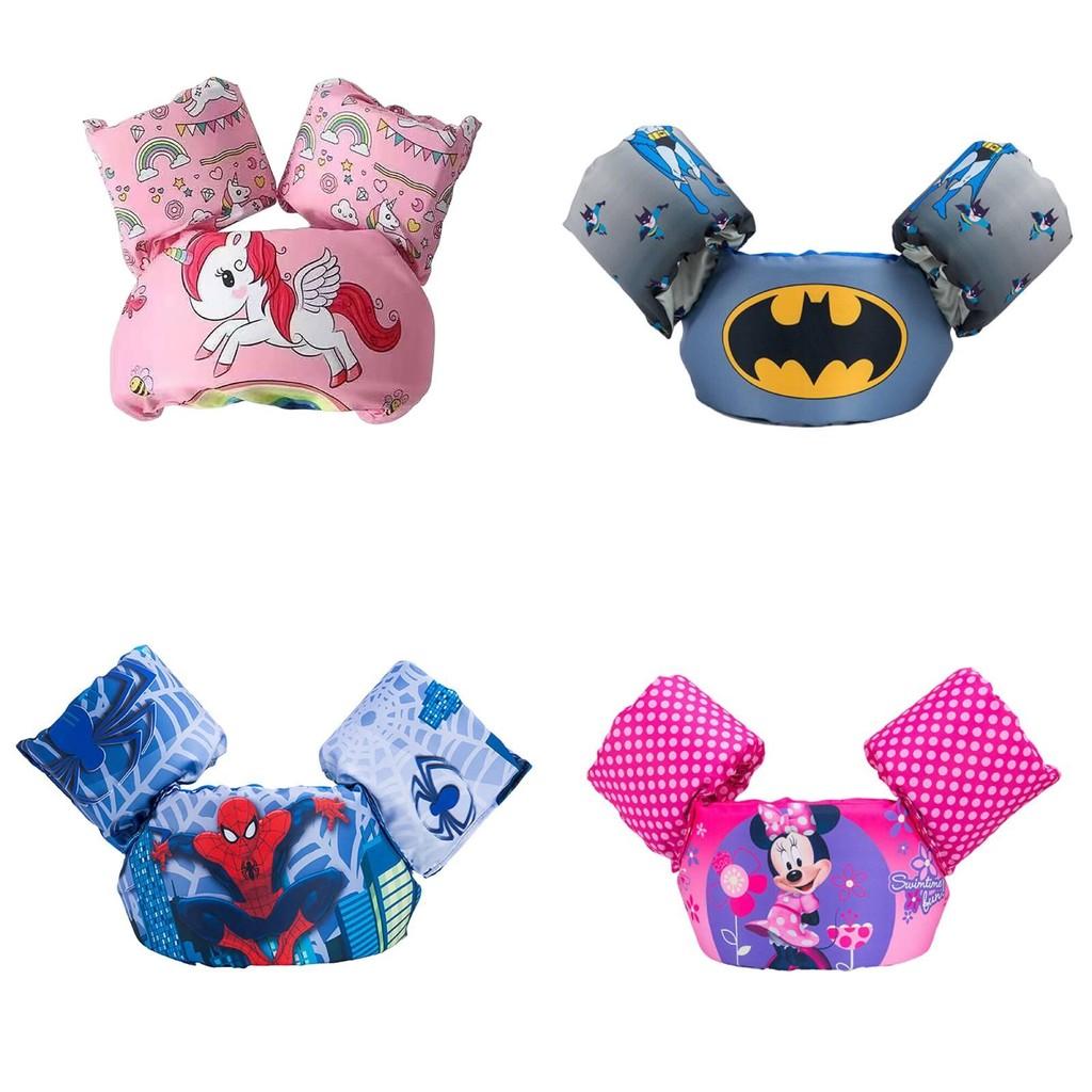 Детский спасательный жилет, нарукавники для плавания для малышей, плавучий жилет, средство плавучести, детские надувные круги, безопасный и надежный материал, регулируемый размер груди, мультяшный дизайн