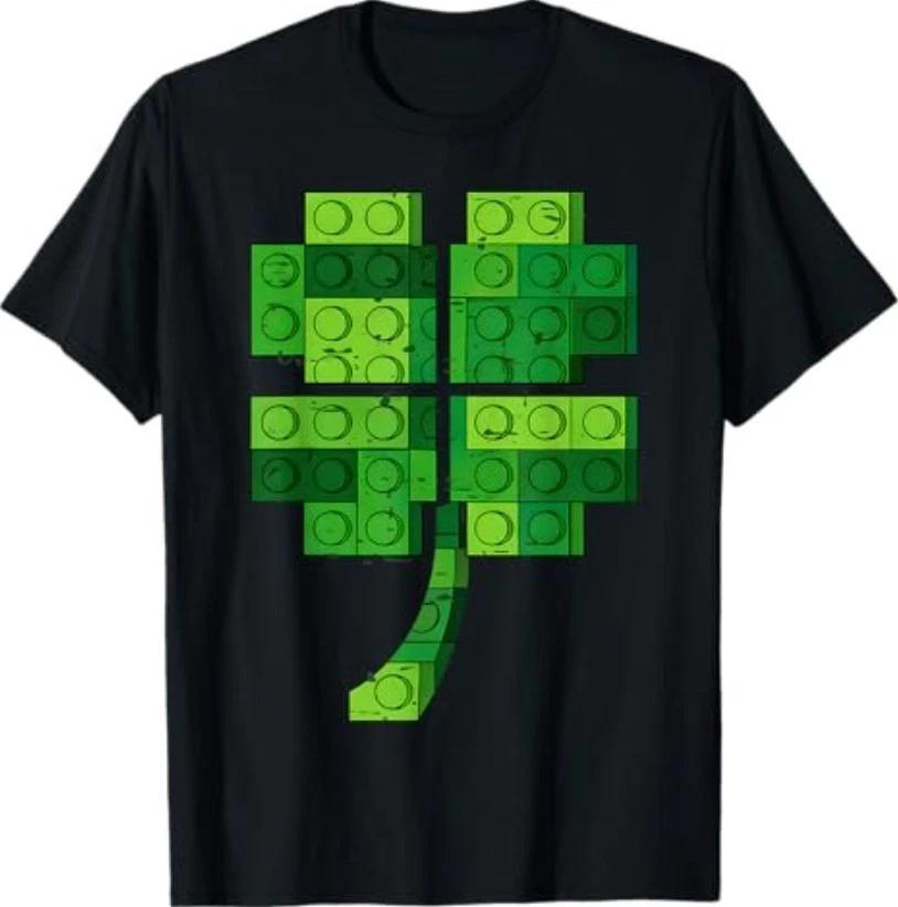 St Patricks Day Shamrock Building Blocks Bricks T-Shirt