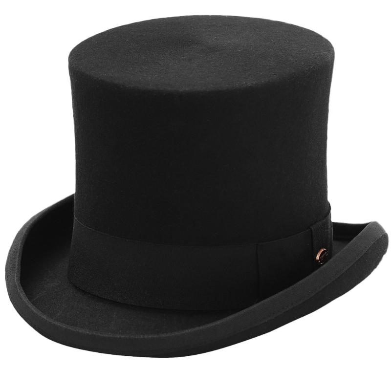 Adult Trilby Hat Breathable British Style Flat Top Hat Adult Festival Party Festival Formal Gathering Fedoras Hat