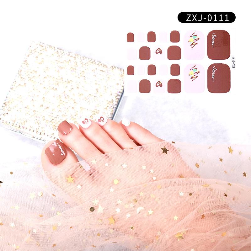 Летняя новая наклейка для ногтей, милая наклейка для ногтей на ногах, водонепроницаемая прочная наклейка для ногтей, декоративная женская