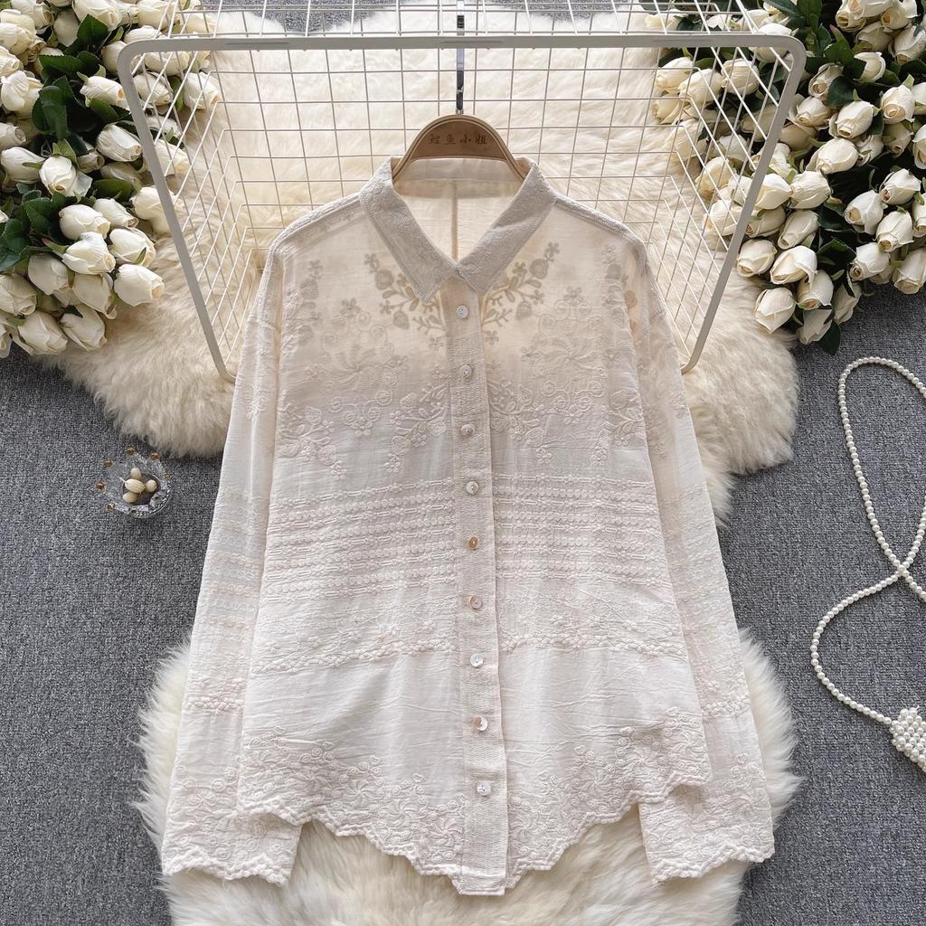 Dimanaf 2025 Весна Рубашка Женская Кружевная Блузка Короткий Рукав Модные Топы Футболки Свободные Белые Зеленые Футболки Новые