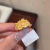 Китайское Цветочное Открытое Кольцо для Женщин Роскошное Винтажное Этническое Свадебное Украшение Тяжелая Работа Элегантное