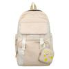 Large Capacity Backpack Lightweight Contrast Color Schoolbag Junior Senior High School Student Backpack with Coin Purse