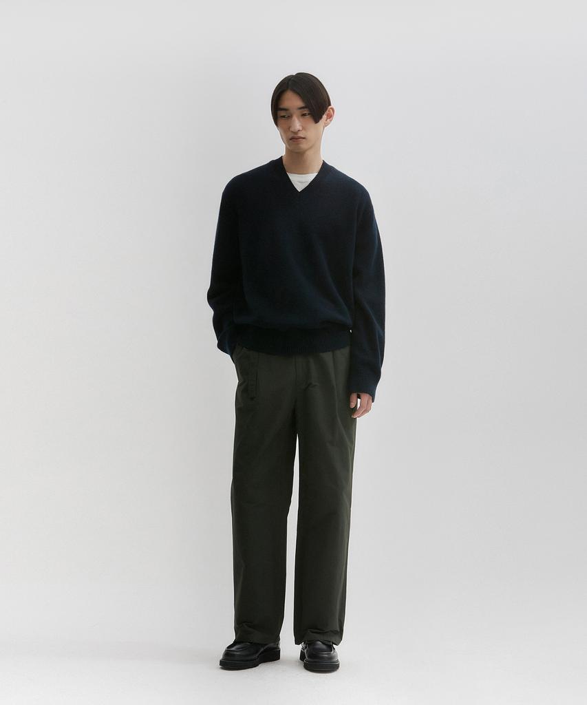 BLANKROOM Made Belted Pants_Dark Green
