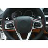 ABS Silver Front Steering Wheel Frame Cover Trim For BMW 5 Series G30 2018-