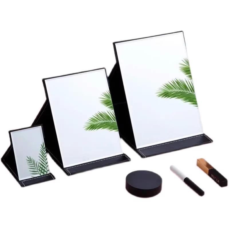 Portable Folding Makeup Mirror for Dorms: Compact for Women & Men, Desktop & Travel-Friendly