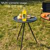 Открытый кемпинг складной круглый стол портативный алюминиевый сплав выдвижной регулируемый стол для рыбалки домашний кемпинг стиль стол
