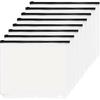 YoeeJob 3 Holes Clear PVC Zipper Binder Pocket ert Pages Letter Size, 8 1/2" x 11 Loose Leaf Binder Filing Storage Bags 8 Packs