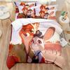 Disney Cartoon Zootopia Zootropolis 3d Printed Bedding Set Queen King Size Duvet Cover Set Soft Comforter Cover & Pillowcase Set
