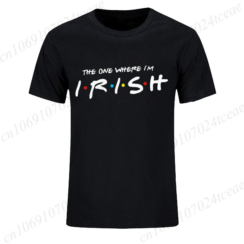 Irish T-Shirts for Men St Patrick's Day Print T-Shirt Mens Sports T-Shirt Street Fashion Short Sleeve Tee Shirt Men Clothing