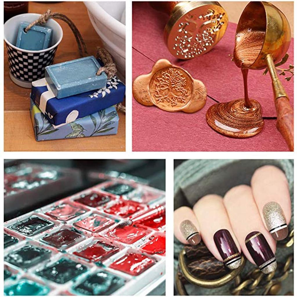 Слюда Порошок 20 Цветов Пигмент Мыловарение Ногти Смола Свеча Глаза Смола Ремесло Ногти Клей Перламутровый Пигмент для Эпоксидный Пигмент Порошок Краситель,