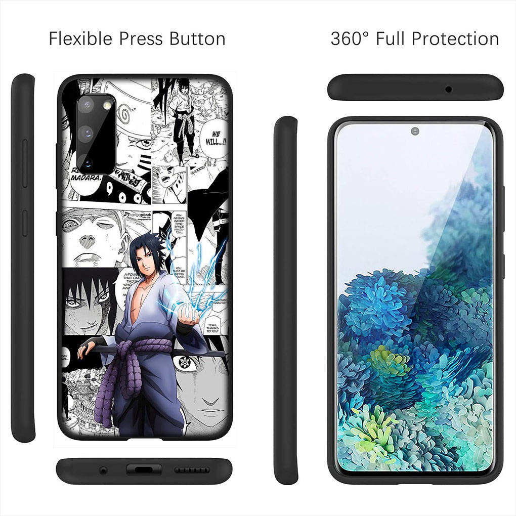 Чехол для iPhone 16 15 Xiaomi Redmi Note 14 13 12 11 Pro Max X 8 9 16e Samsung Galaxy S25 S24 S23 Moto E15 OPPO Huawei Учиха Саске Наруто чехол для телефона
