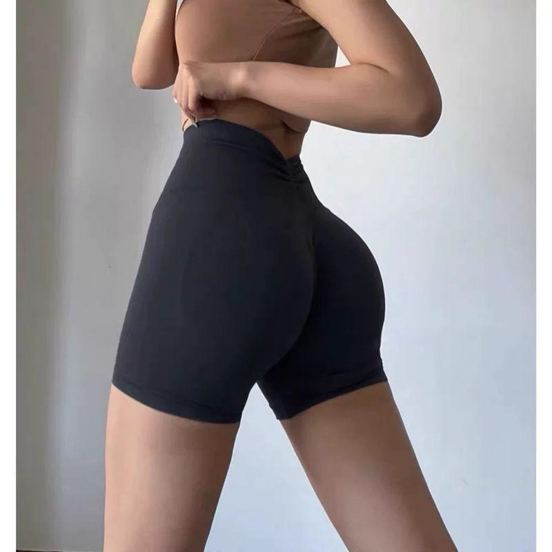 Fashion New Product High Waist Abdominal Elastic Breathable Quick-Drying Running Shorts Sports Yoga Shorts Super Hip Female Summer